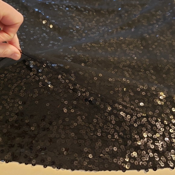 Lane Bryant 14 sequin sparkle black tank camisole - Picture 15 of 16